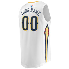 Fanatics - New Orleans Pelicans Youth Fast Break Replica Custom Jersey - Association Edition - White