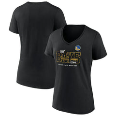 NBA - Golden State Warriors Women's Team Pride V-Neck T-Shirt - Black