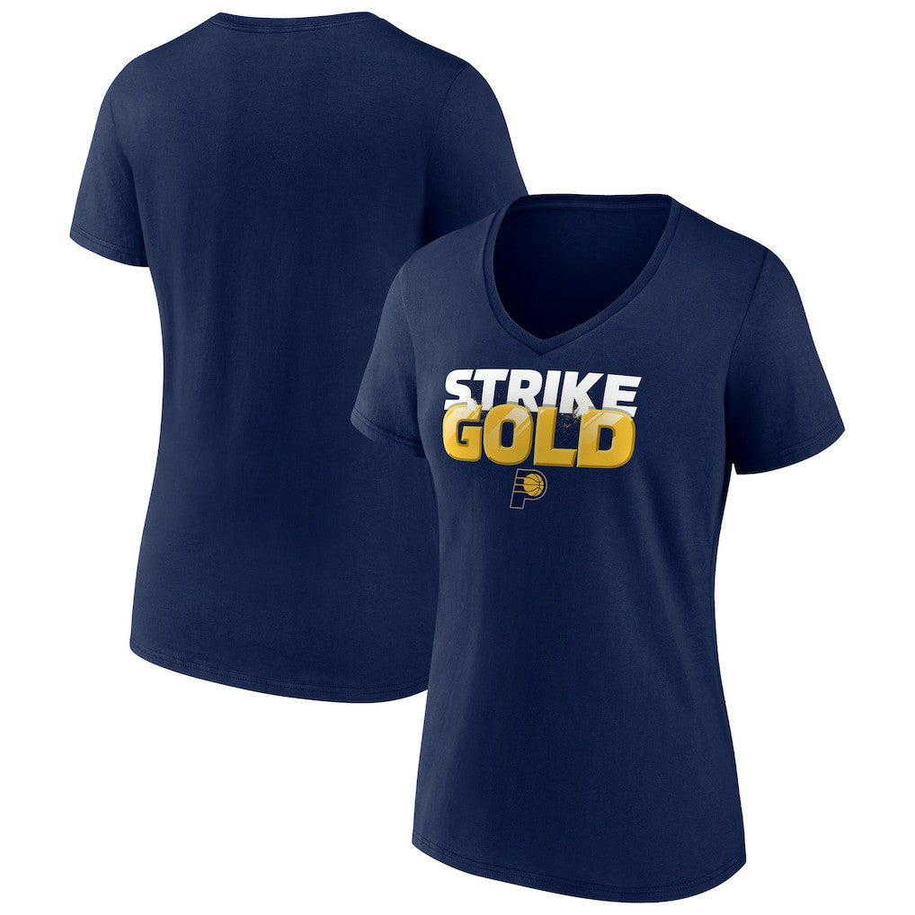 NBA - Indiana Pacers Women's Team Pride V-Neck T-Shirt - Navy