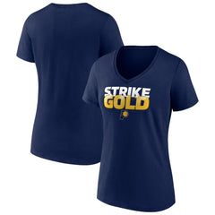 NBA - Indiana Pacers Women's Team Pride V-Neck T-Shirt - Navy