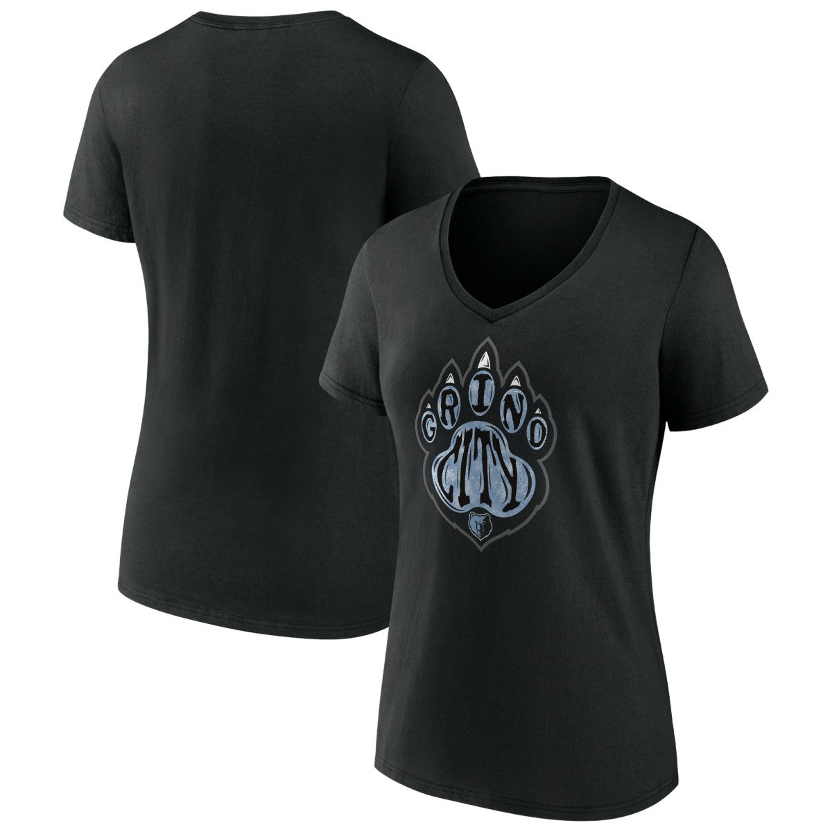 NBA - Memphis Grizzlies Women's Team Pride V-Neck T-Shirt - Black