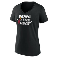 NBA - Miami Heat Women's Team Pride V-Neck T-Shirt - Black