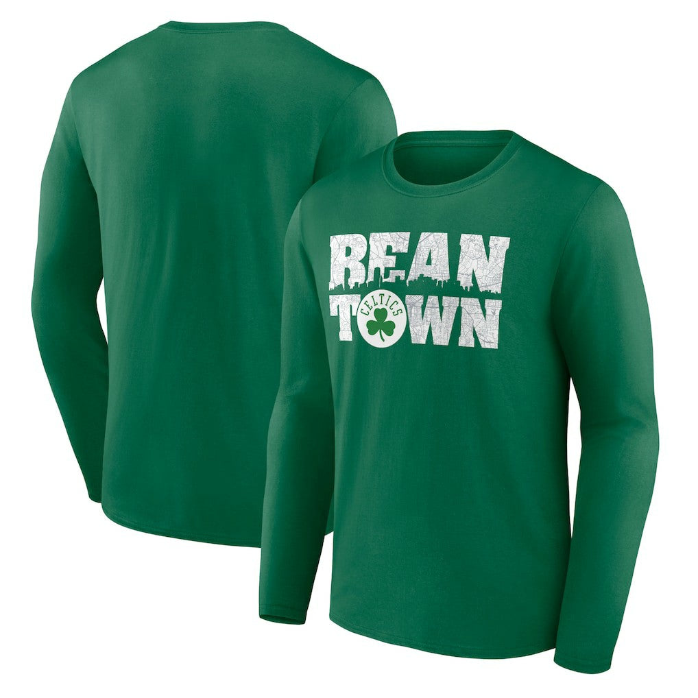 NBA - Boston Celtics Announcer Long Sleeve T-Shirt - Kelly Green