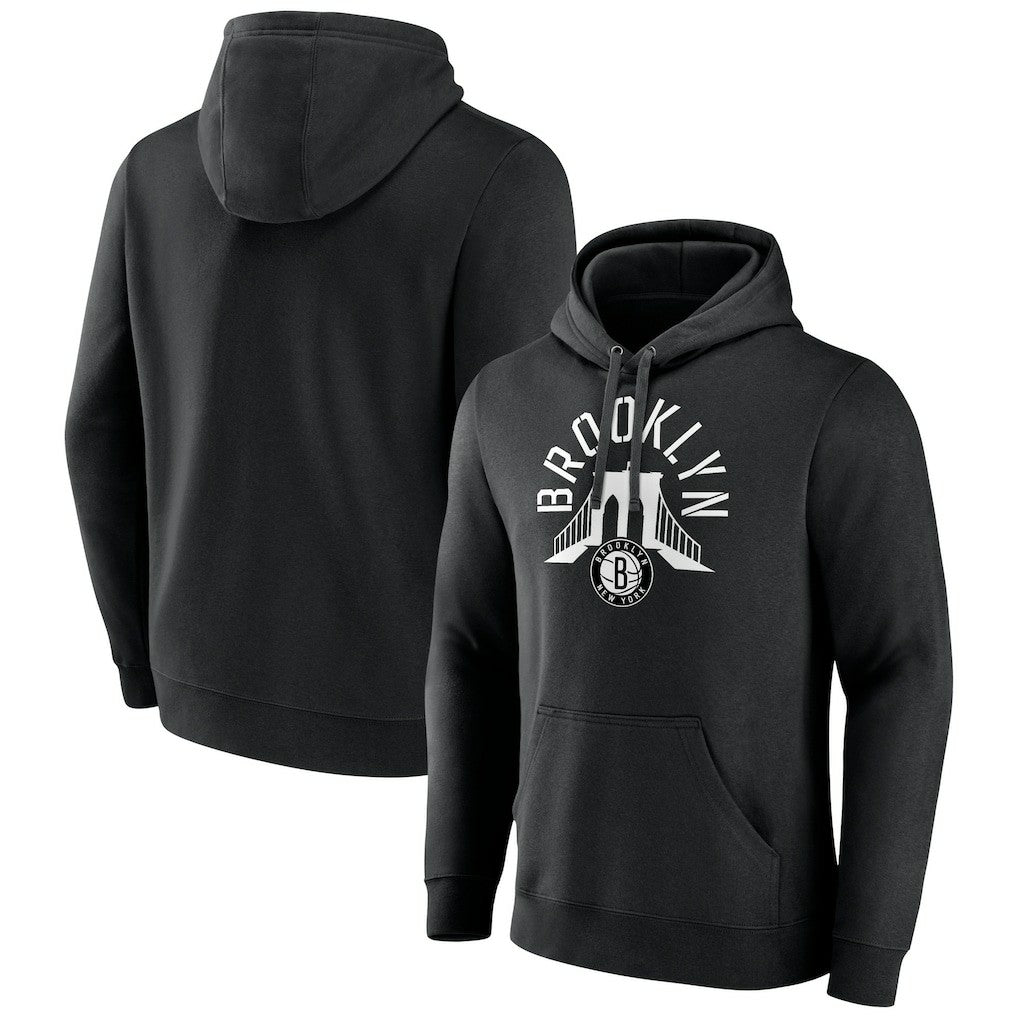 NBA - Brooklyn Nets Announcer Pullover Hoodie - Black