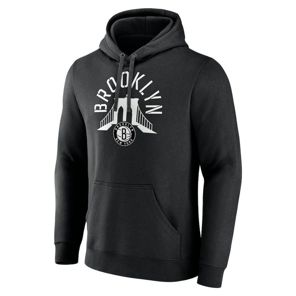 NBA - Brooklyn Nets Announcer Pullover Hoodie - Black