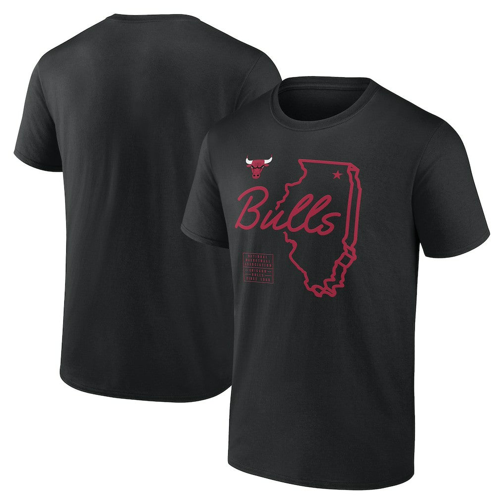 NBA - Chicago Bulls Announcer T-Shirt - Black