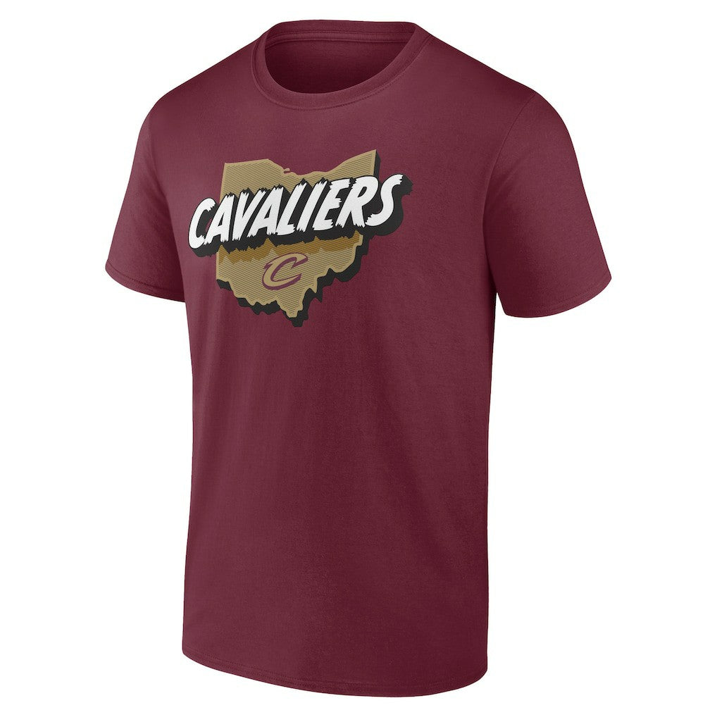 NBA - Cleveland Cavaliers Announcer T-Shirt - Wine