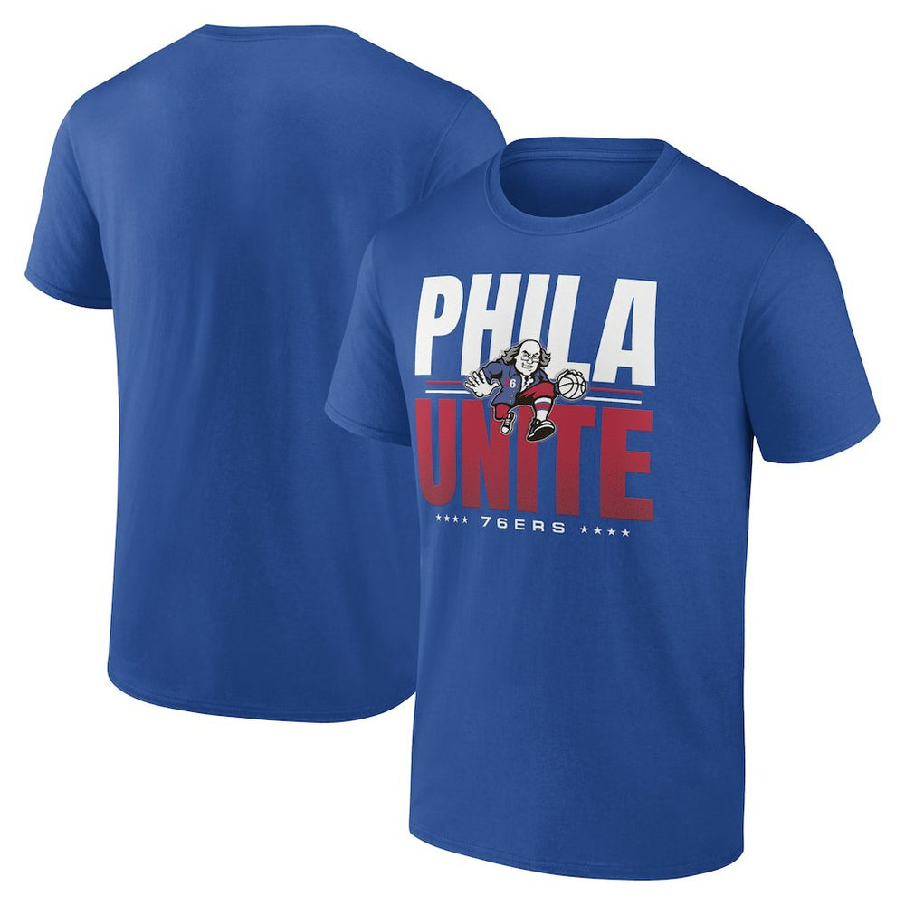 NBA - Philadelphia 76ers Announcer T-Shirt - Royal