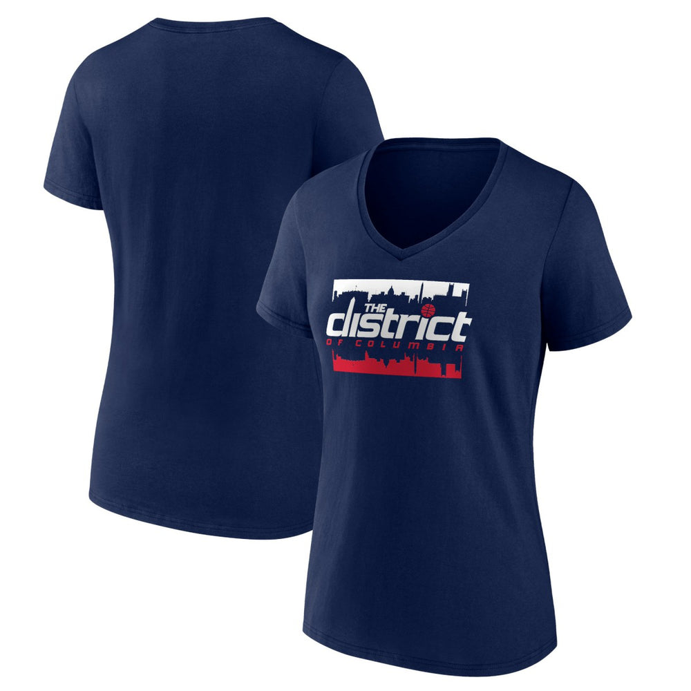 NBA - Washington Wizards Women's Timeout V-Neck T-Shirt - Navy
