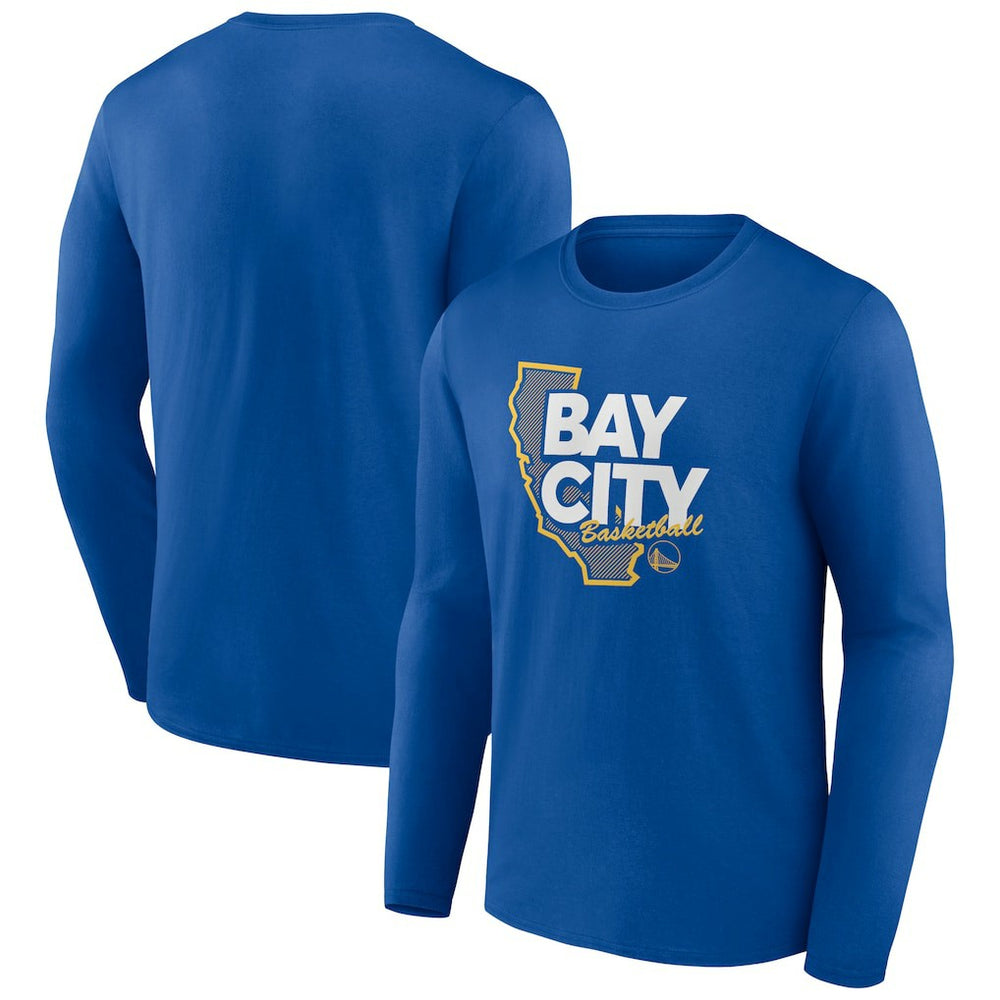 NBA - Golden State Warriors Huddle Long Sleeve T-Shirt - Royal