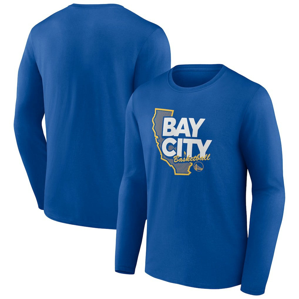 NBA - Golden State Warriors Huddle Long Sleeve T-Shirt - Royal