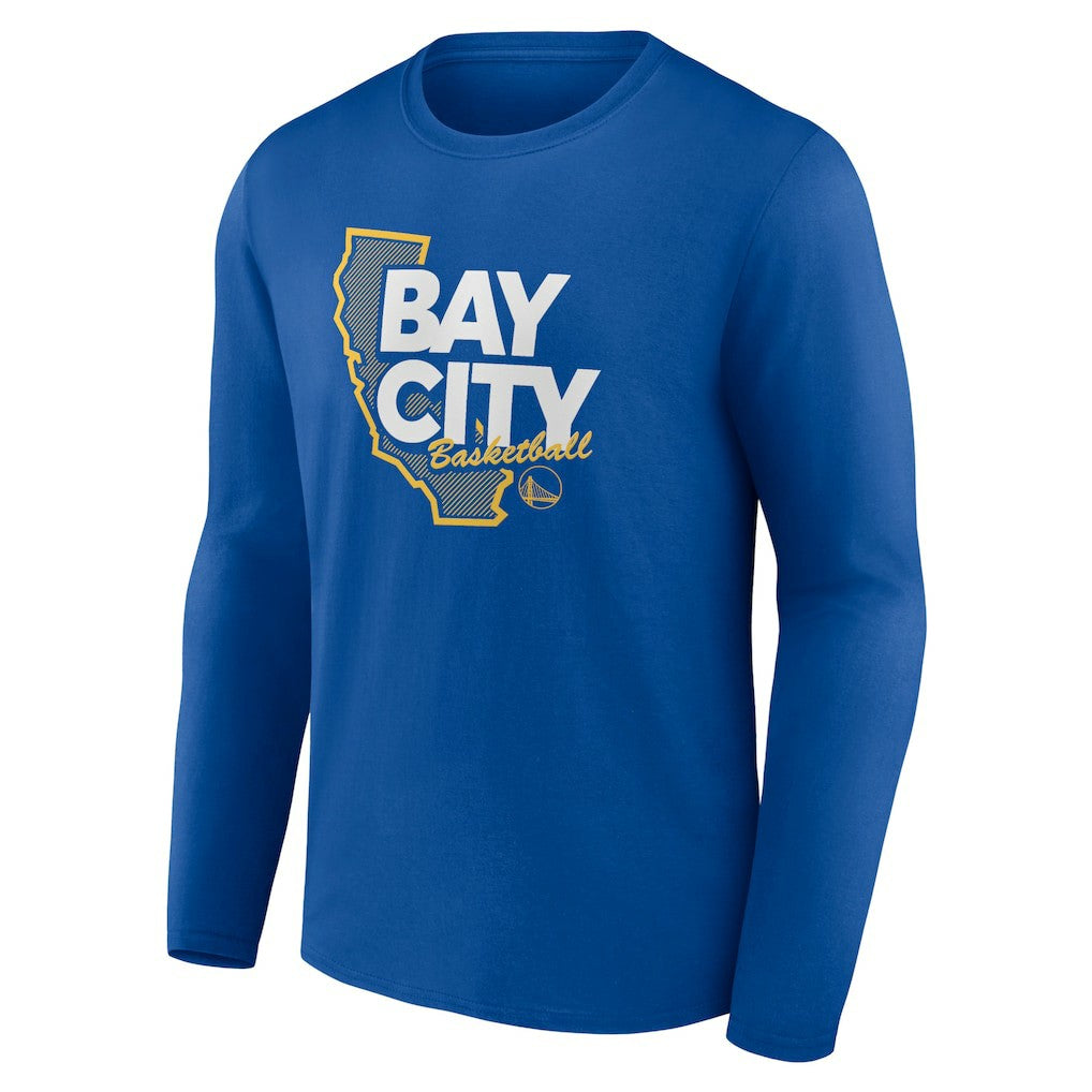 NBA - Golden State Warriors Huddle Long Sleeve T-Shirt - Royal