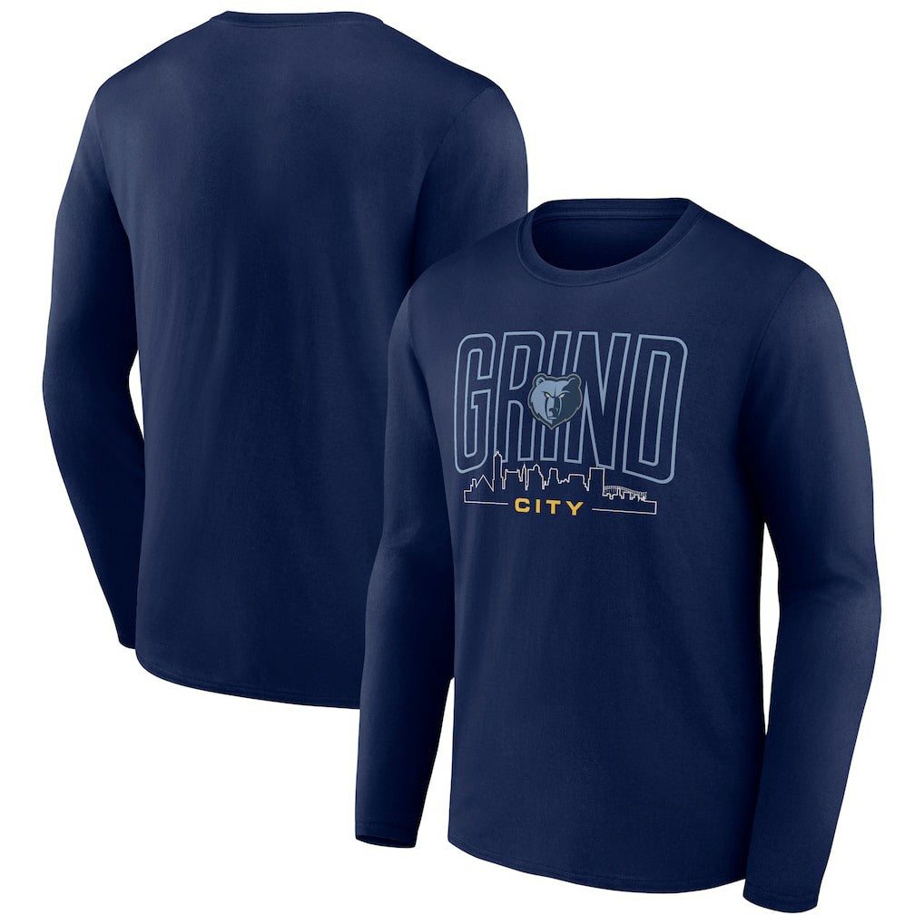 NBA - Memphis Grizzlies Huddle Long Sleeve T-Shirt - Navy