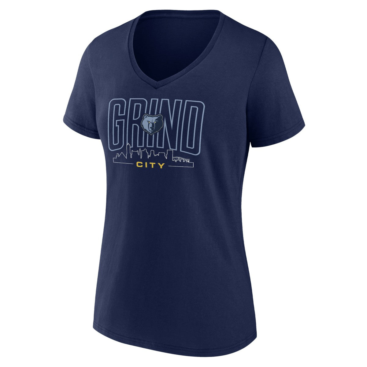 NBA - Memphis Grizzlies Women's Huddle V-Neck T-Shirt - Navy