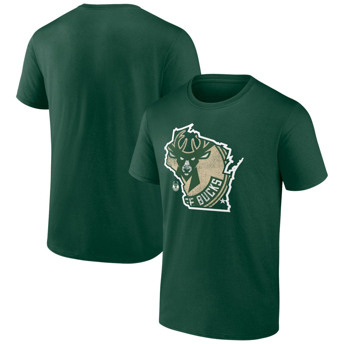 NBA - Milwaukee Bucks Huddle T-Shirt - Hunter Green
