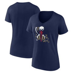 NBA - New Orleans Pelicans Women's Huddle V-Neck T-Shirt - Navy