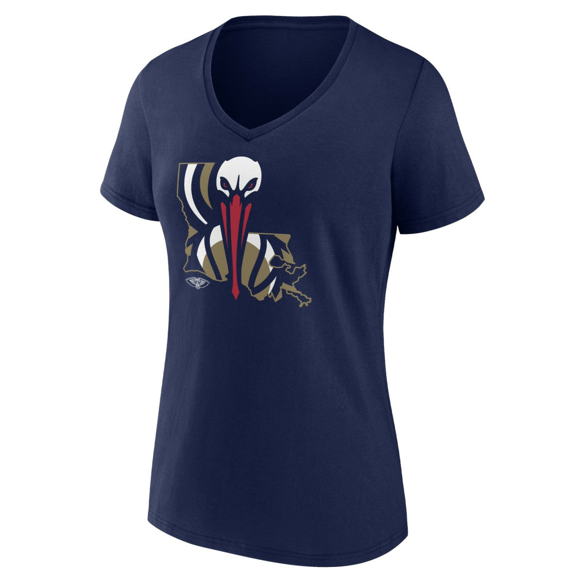 NBA - New Orleans Pelicans Women's Huddle V-Neck T-Shirt - Navy