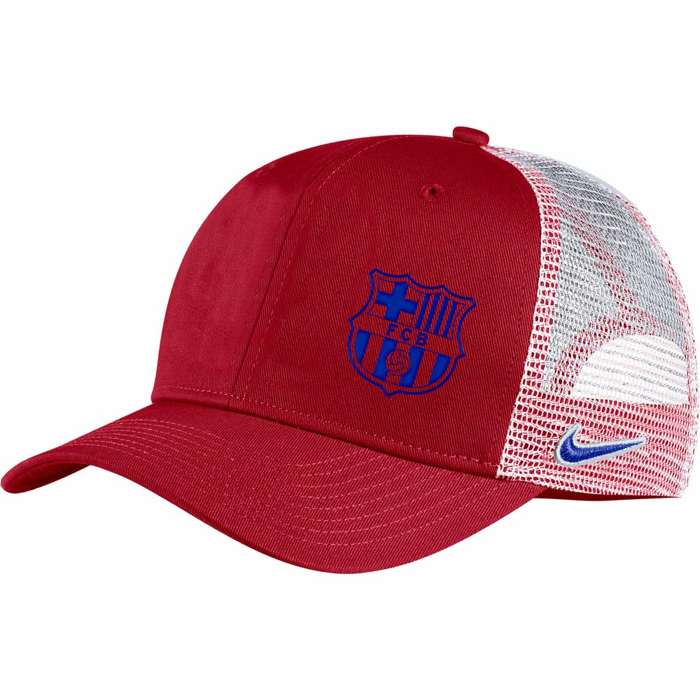 Nike Barcelona Classic99 Trucker Snapback Hat - Crimson