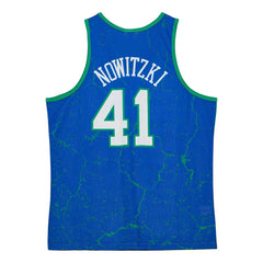 Mitchell & Ness - Dirk Nowitzki Dallas Mavericks Hardwood Classics Player Burst Tank Top - Blue