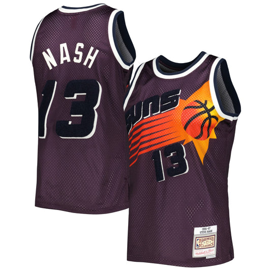 Steve Nash Phoenix Suns 1996/97 Hardwood Classics Off-Court Swingman Jersey - Purple | NBA Jerseys