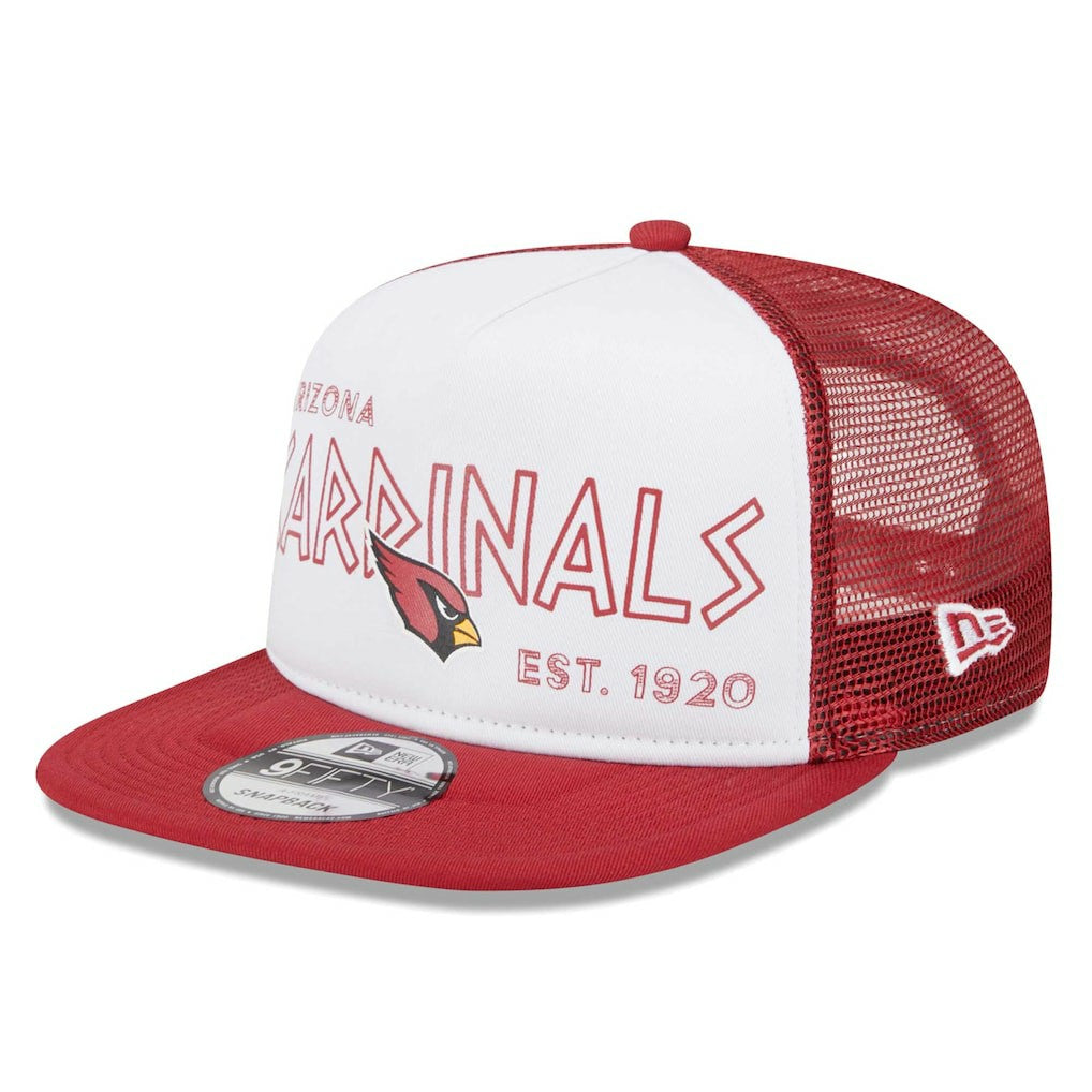 Arizona Cardinals New Era Banger 9FIFTY Trucker Snapback Hat White/Cardinal - NFL