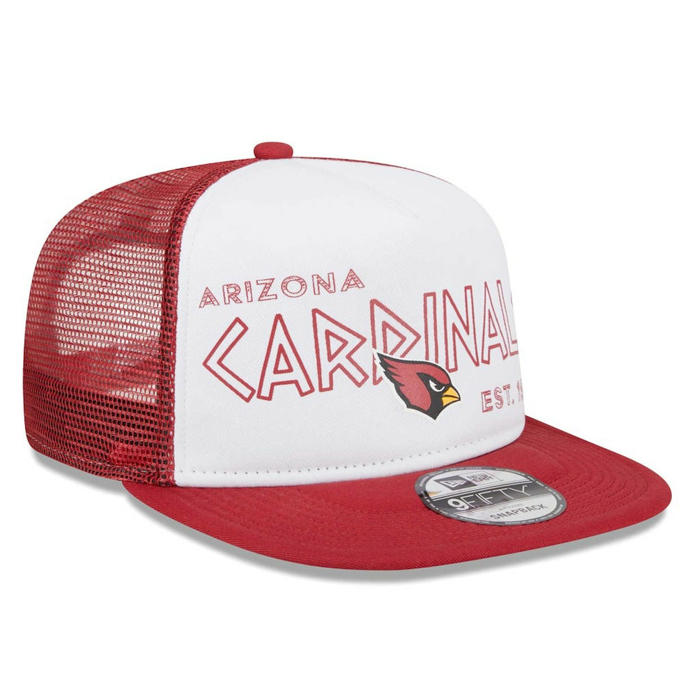 Arizona Cardinals New Era Banger 9FIFTY Trucker Snapback Hat White/Cardinal - NFL