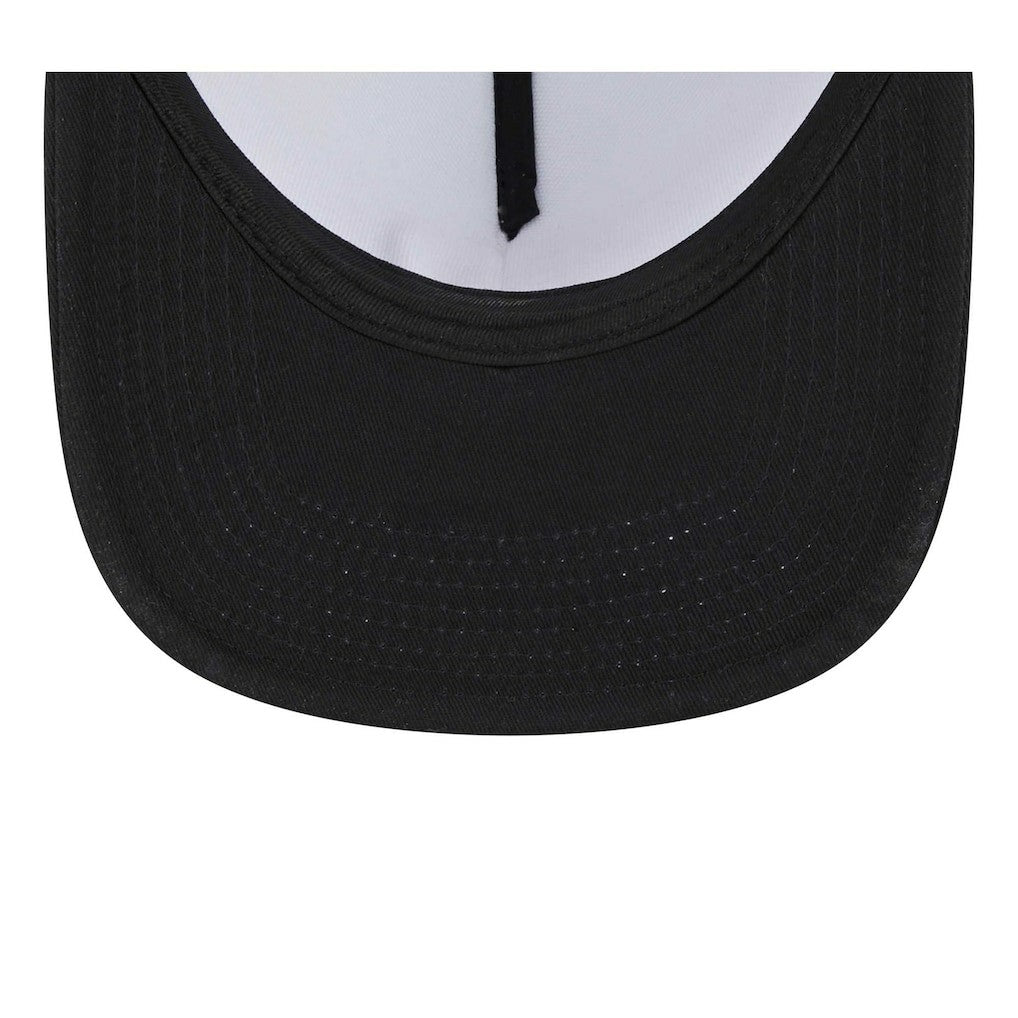 Las Vegas Raiders New Era Banger 9FIFTY Trucker Snapback Hat White/Black - NFL
