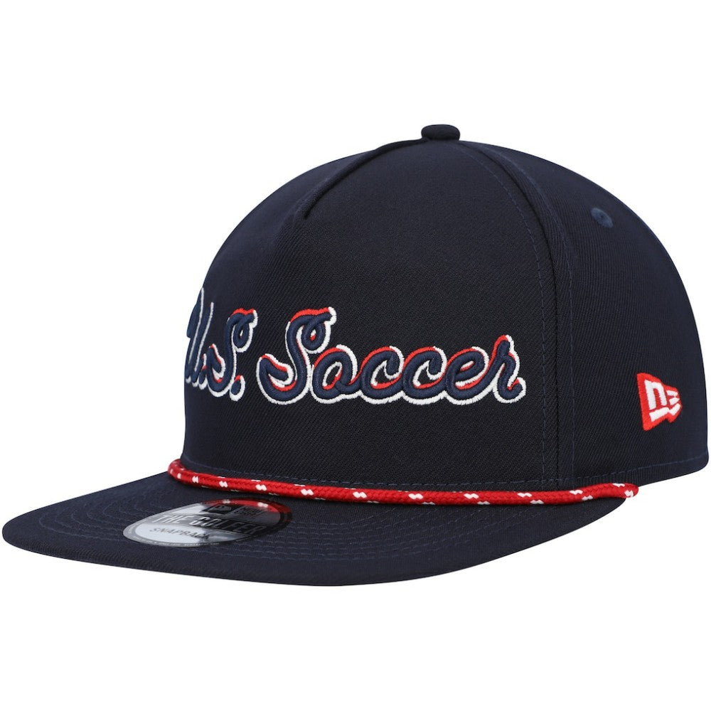 New Era USMNT New Era Script Golfer Adjustable Hat - Navy