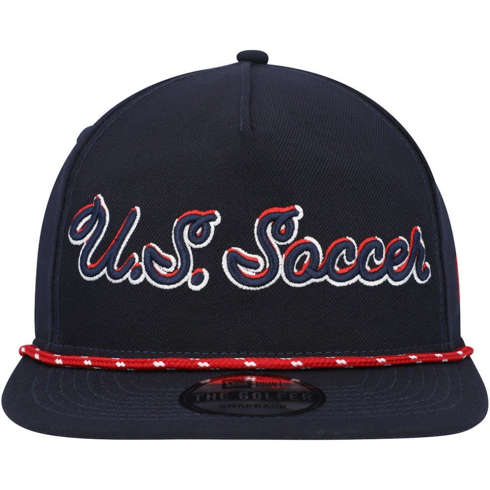 New Era USMNT New Era Script Golfer Adjustable Hat - Navy