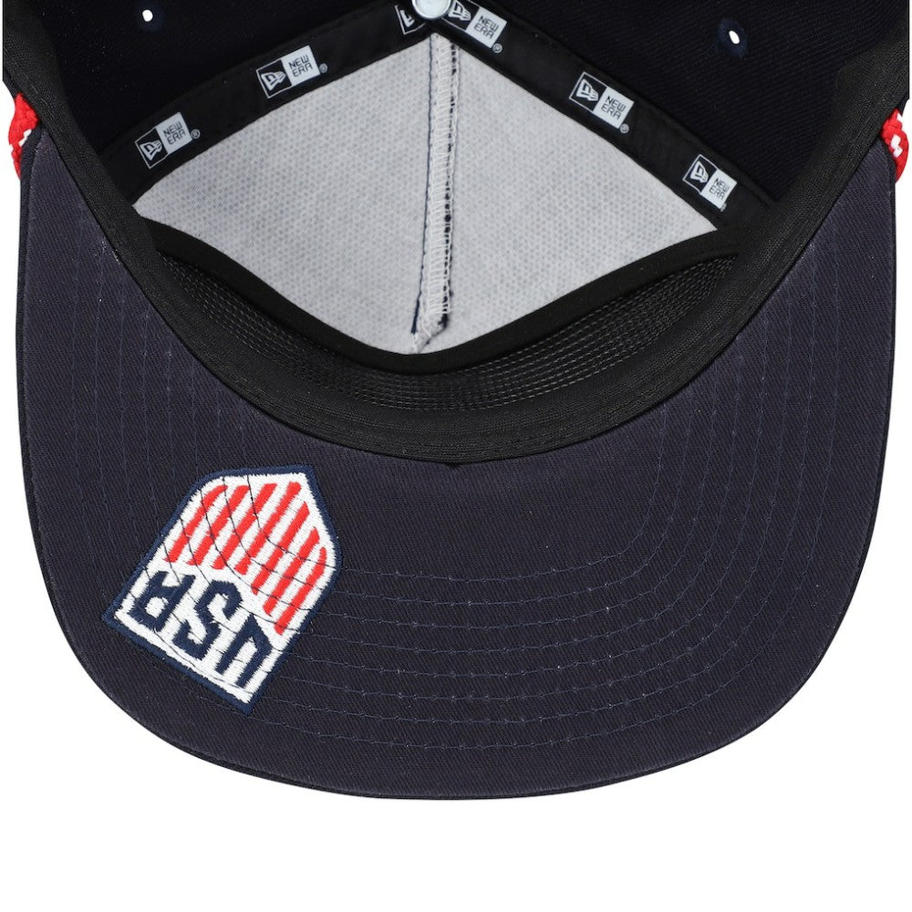 New Era USMNT New Era Script Golfer Adjustable Hat - Navy