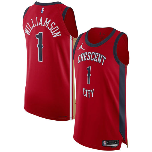 Zion Williamson New Orleans Pelicans Jordan Brand Authentic Jersey - Statement Edition - Red cheap | NBA Jerseys