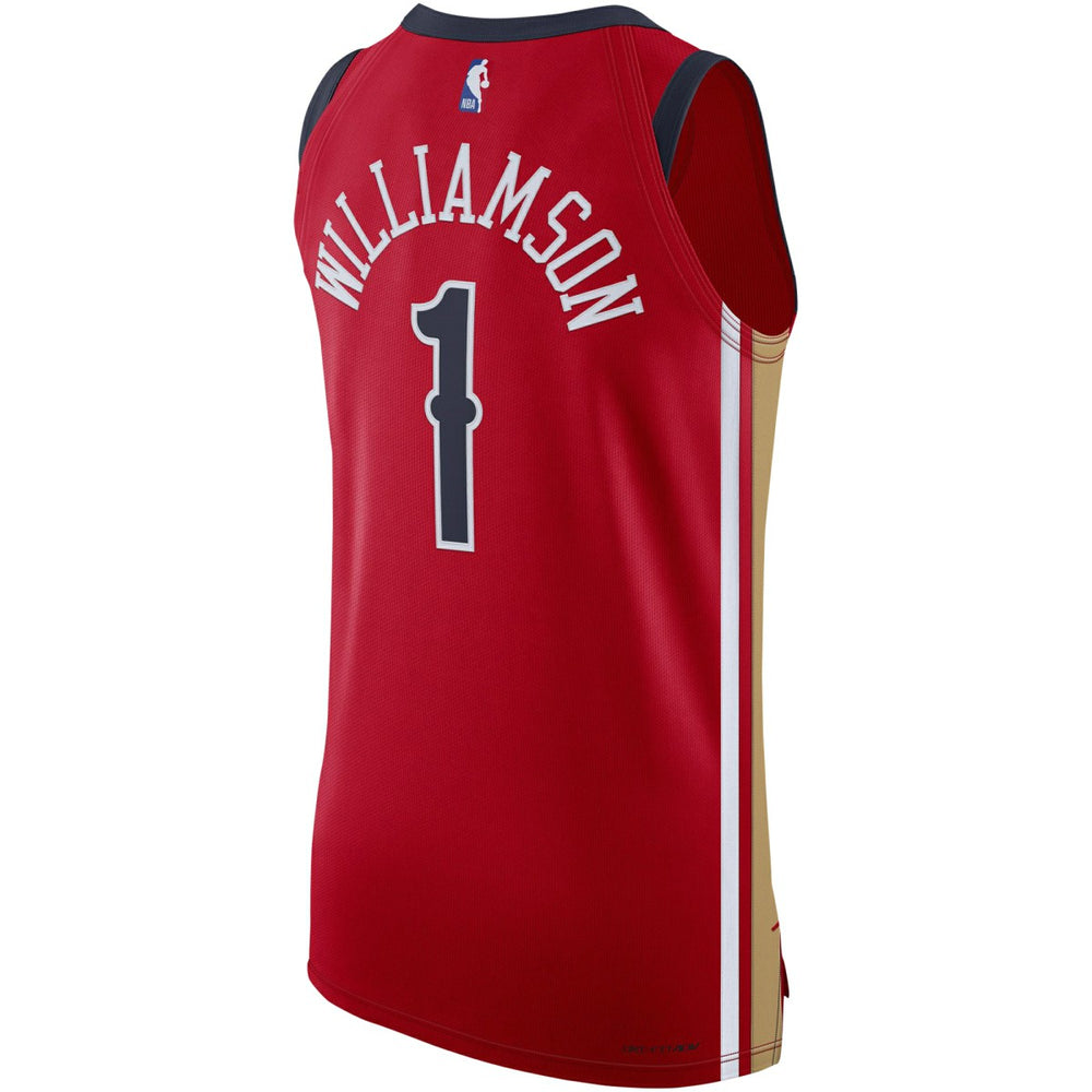 NBA - Zion Williamson New Orleans Pelicans Jordan Brand Authentic Jersey - Statement Edition - Red