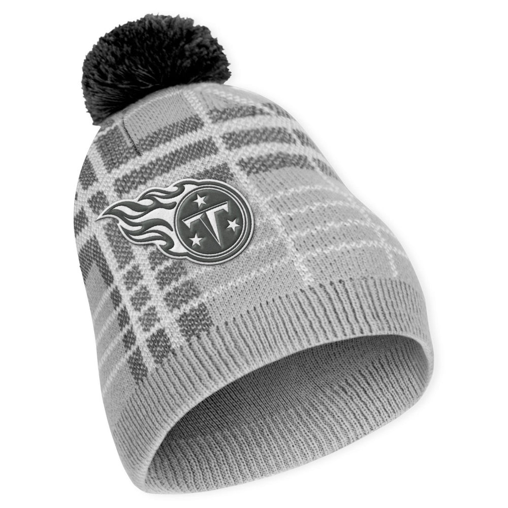 Tennessee Titans WEAR by Erin Andrews Women's Plaid Knit Hat with Pom & Scarf Set - NFL