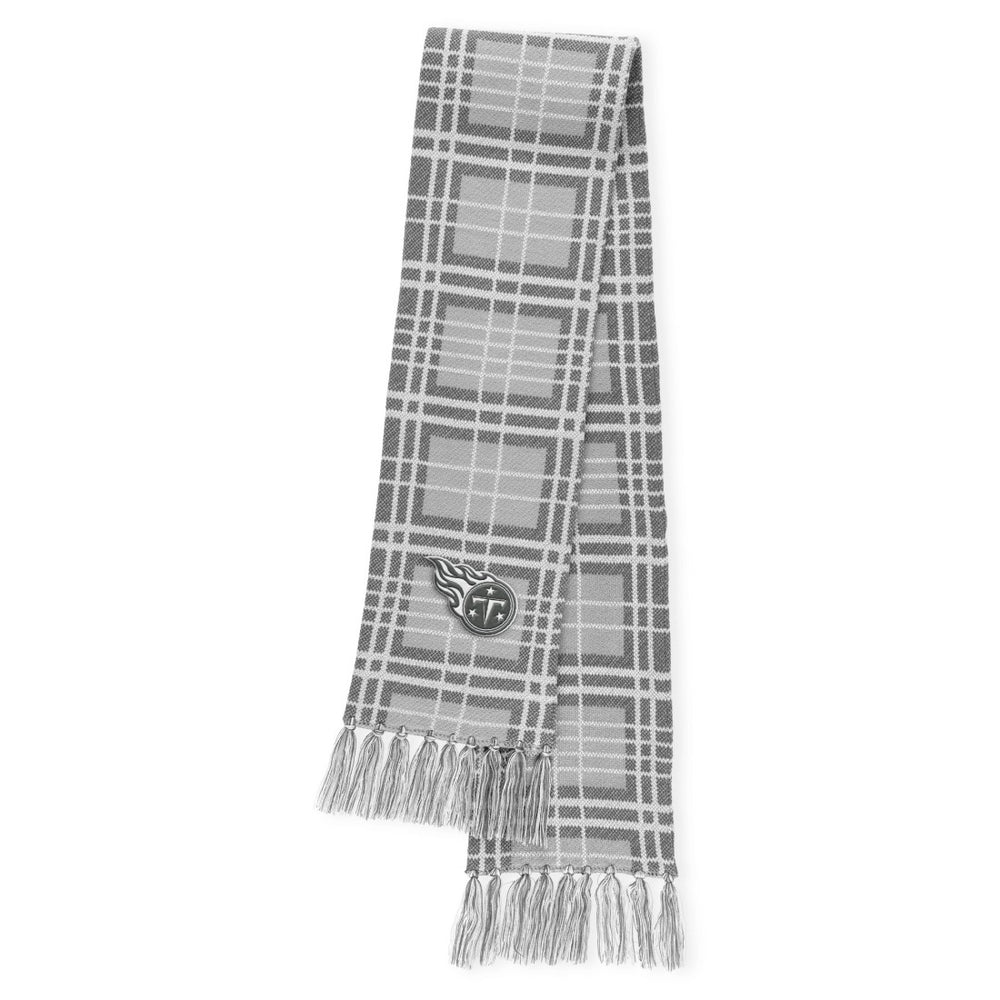 Tennessee Titans WEAR by Erin Andrews Women's Plaid Knit Hat with Pom & Scarf Set - NFL