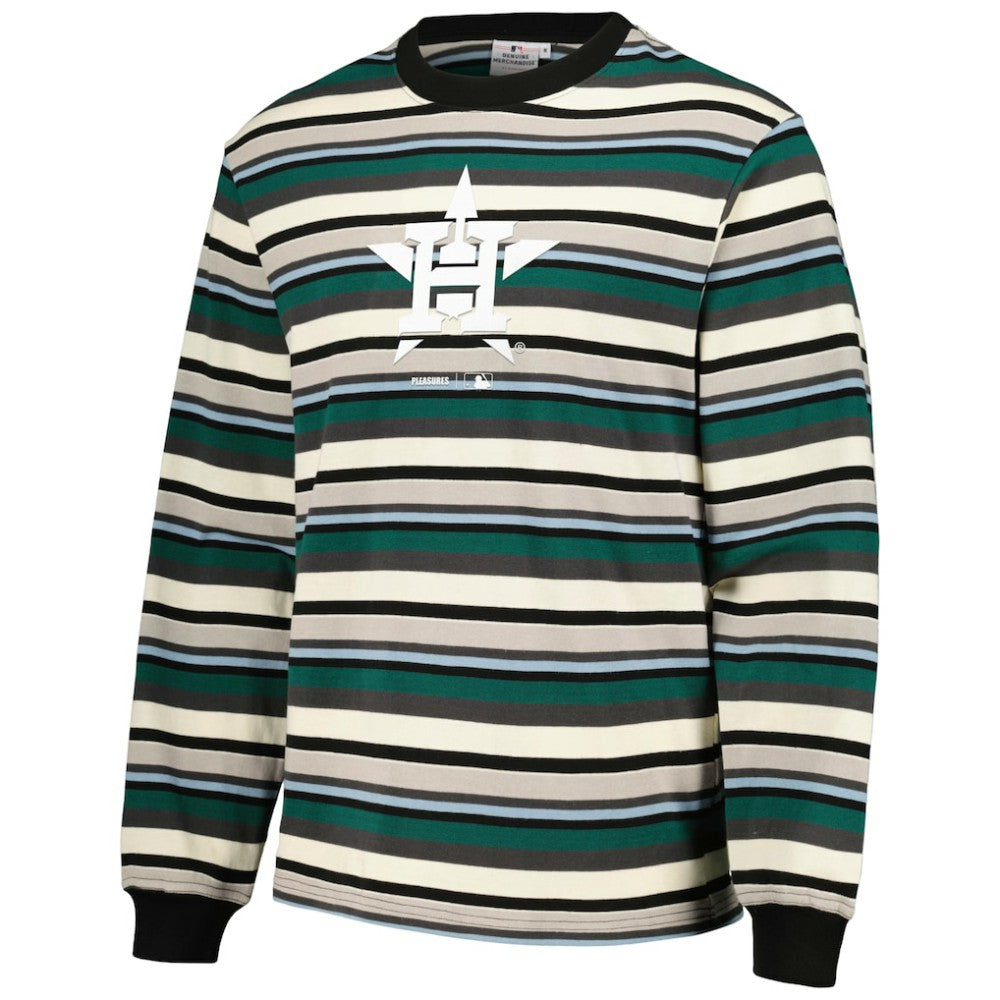 Houston Astros PLEASURES Ballpark Long Sleeve T-Shirt Clearance