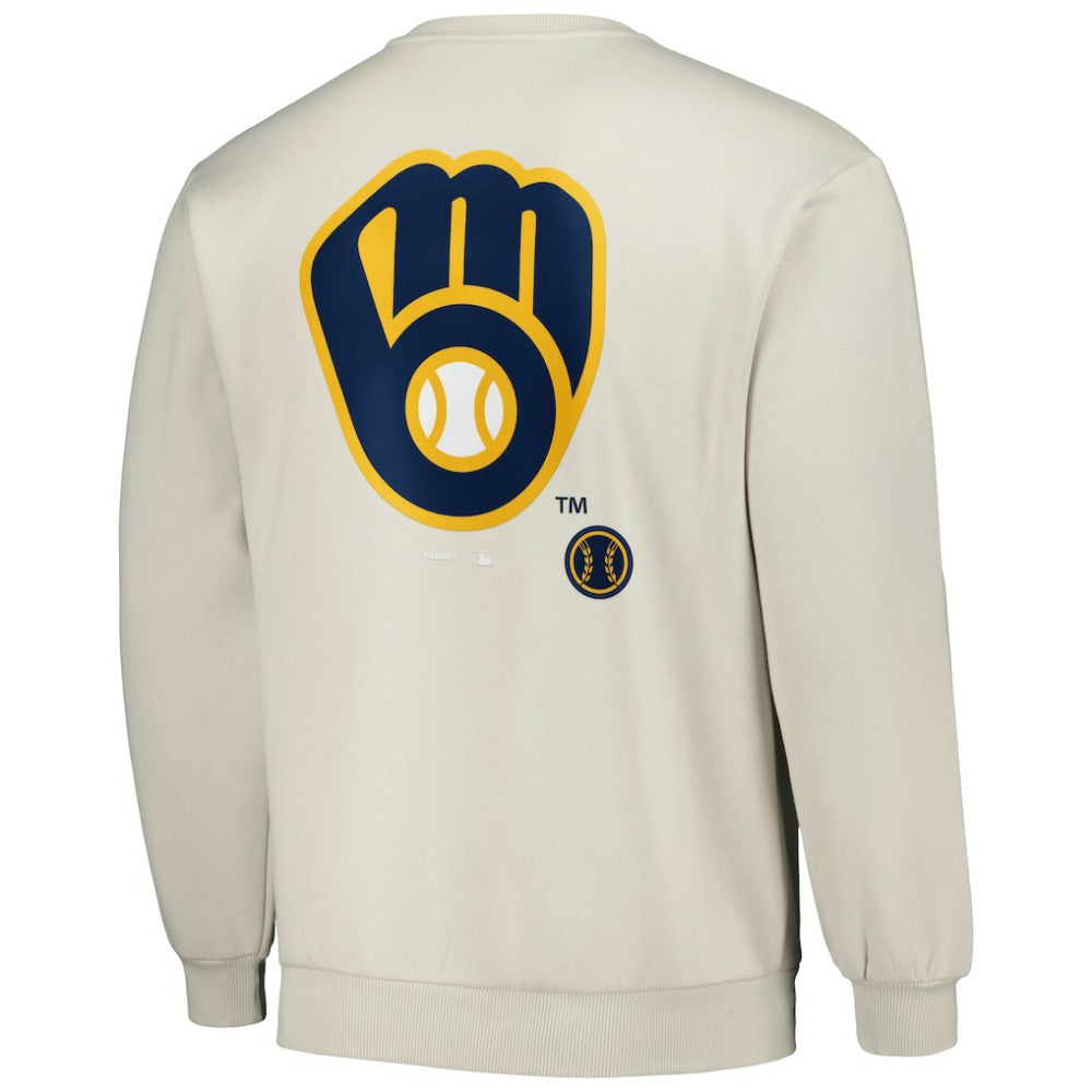 Milwaukee Brewers PLEASURES Ballpark Pullover Sweatshirt for sale