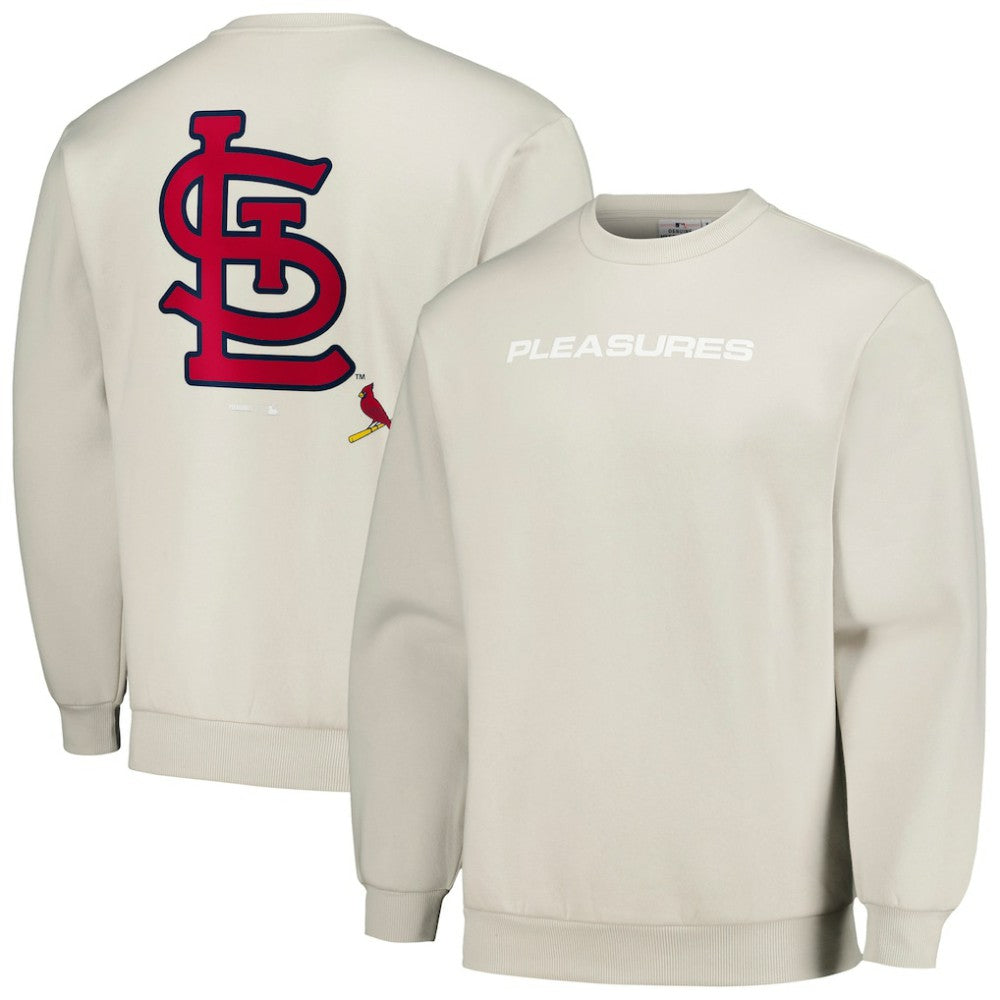 St. Louis Cardinals PLEASURES Ballpark Pullover Sweatshirt On Sale