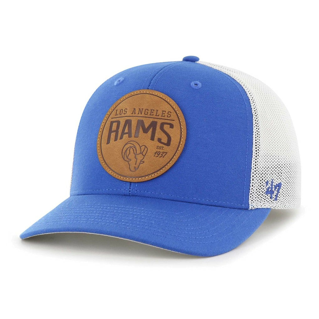 Los Angeles Rams '47 Leather Head Flex Hat Blue - 47 brand