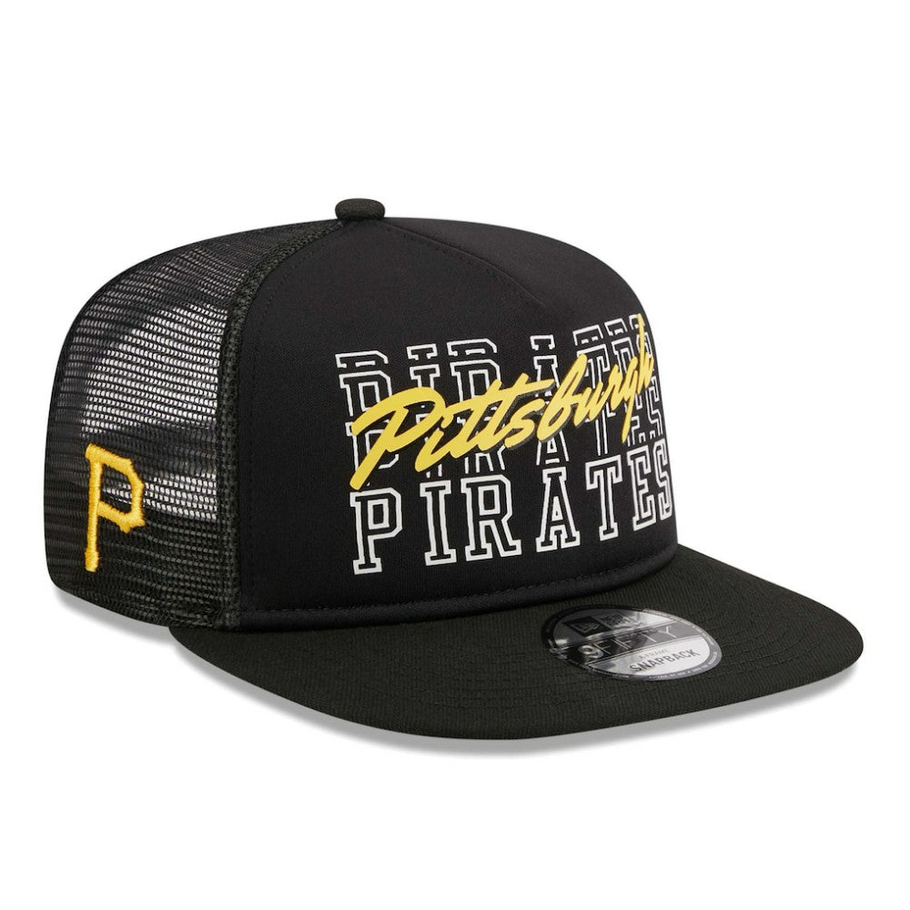 Pittsburgh Pirates New Era  Street Team A-Frame Trucker 9FIFTY Snapback Hat On Sale