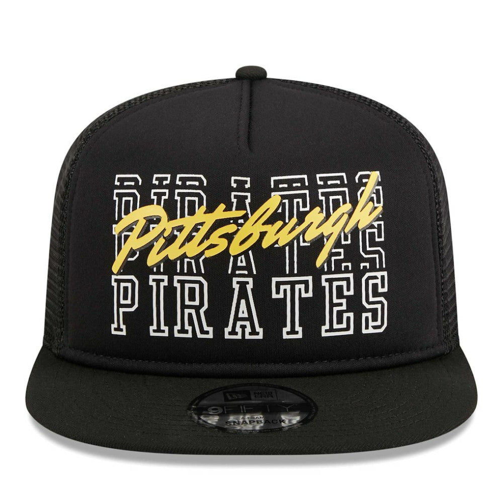 Pittsburgh Pirates New Era  Street Team A-Frame Trucker 9FIFTY Snapback Hat On Sale