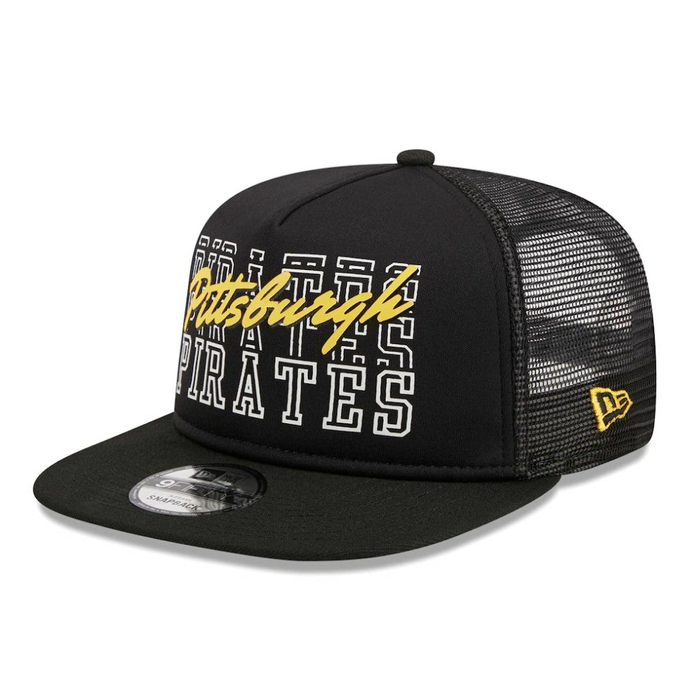 Pittsburgh Pirates New Era  Street Team A-Frame Trucker 9FIFTY Snapback Hat On Sale