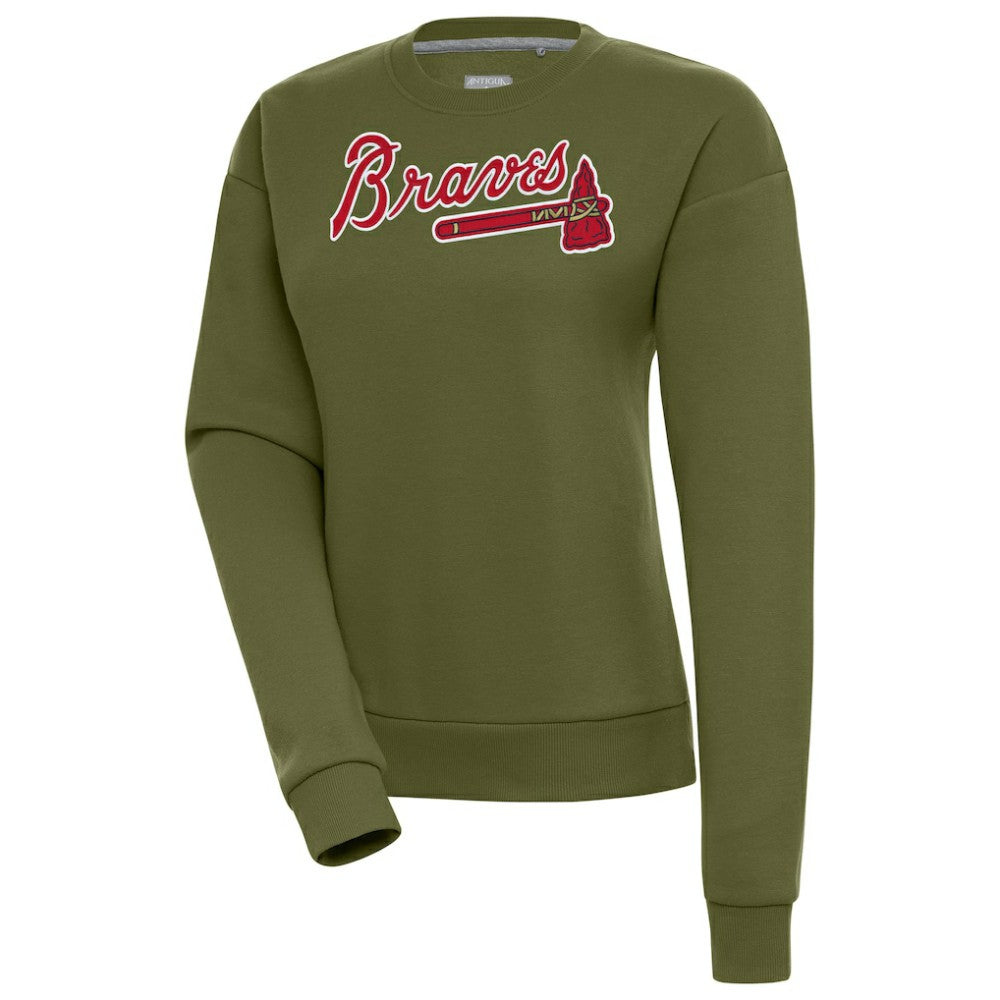 Atlanta Braves Antigua Women's Victory Pullover Sweatshirt Online