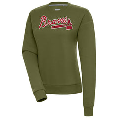 Atlanta Braves Antigua Women's Victory Pullover Sweatshirt Online