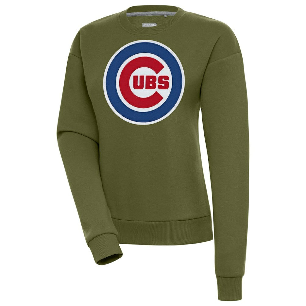 Chicago Cubs Antigua Women's Victory Pullover Sweatshirt On Sale