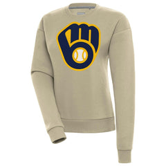 Milwaukee Brewers Antigua Women's Victory Pullover Sweatshirt Clearance