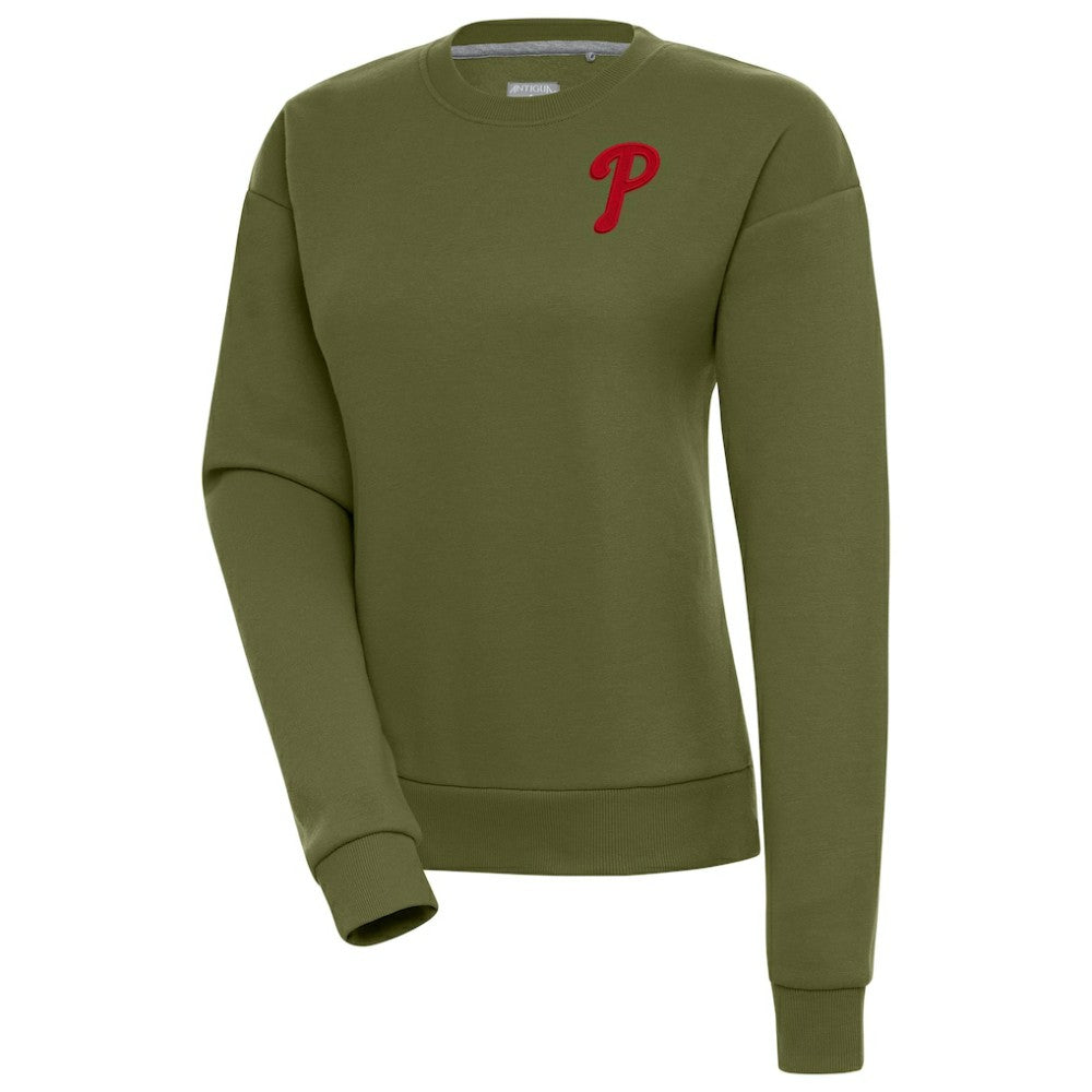Philadelphia Phillies Antigua Women's Victory Pullover Sweatshirt On Sale