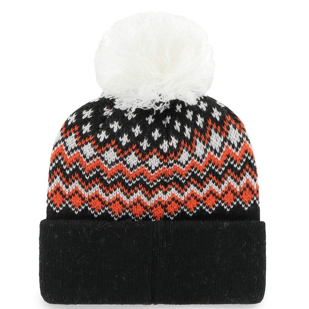 Cincinnati Bengals '47 Women's Elsa Cuffed Knit Hat with Pom Black - 47 brand