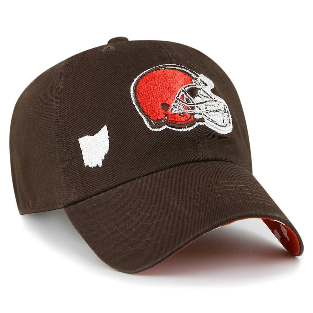 Cleveland Browns '47 Women's Confetti Icon Clean Up Adjustable Hat Brown - 47 brand