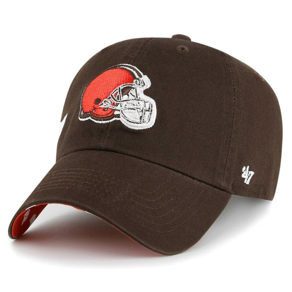 Cleveland Browns '47 Women's Confetti Icon Clean Up Adjustable Hat Brown - 47 brand