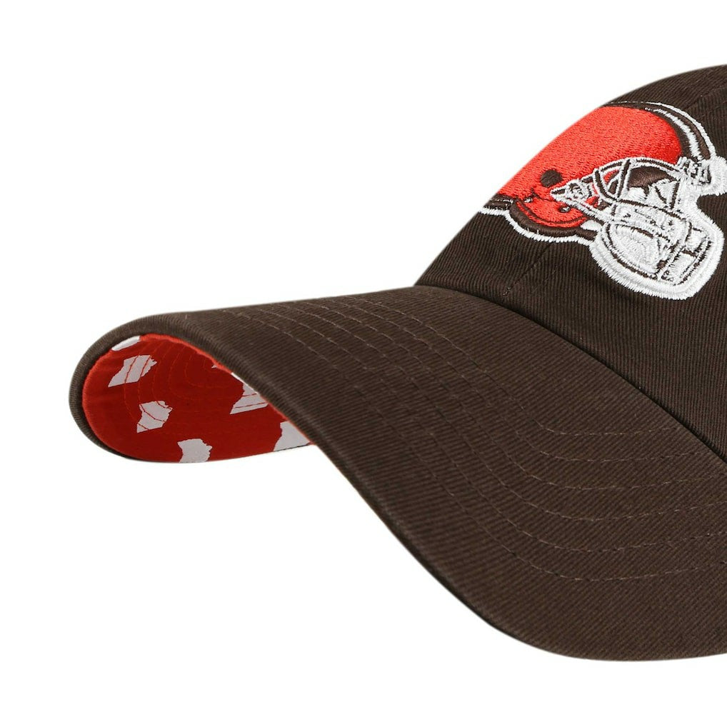 Cleveland Browns '47 Women's Confetti Icon Clean Up Adjustable Hat Brown - 47 brand